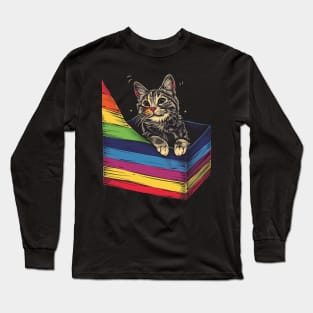 Cat LGBT Pride Long Sleeve T-Shirt